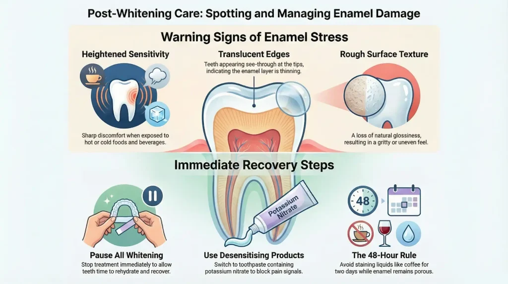 Signs of Enamel Damage After Whitening