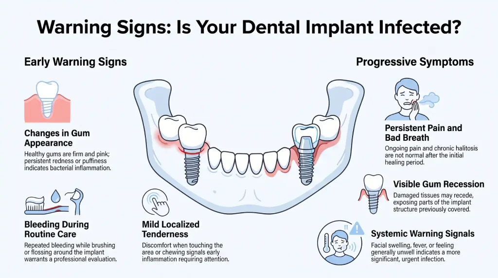 Dental Implant Infection Warning Signs